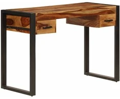 Rašomasis stalas su 2 stal., 110x50x77cm, raus. dalb. med. mas.