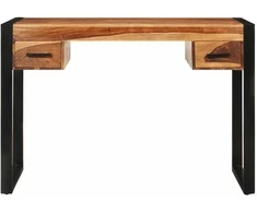 Rašomasis stalas su 2 stal., 110x50x77cm, raus. dalb. med. mas.