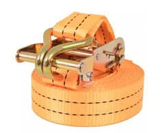 Reketo tvirtinamieji dirželiai, 10vnt., 1t., 6mx38mm, oranž.