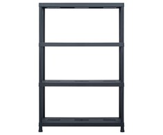 Sandėliavimo lentyna, juoda, 90x40x138cm, plastikas, 220kg