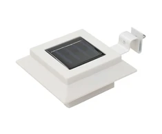 Saul. en. įkr. LED lauko švies., 12vnt., balt. sp., 12cm, kvad.