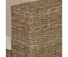 Sofa Septynių dalių dvivietės sofos komplektas, ratanas