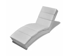 Sofa Poilsio gultas, baltas, dirbtinė oda
