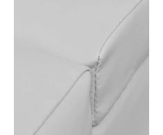 Sofa Poilsio gultas, baltas, dirbtinė oda