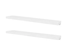 Sieninės lentynos, 4vnt., baltos, 120 cm