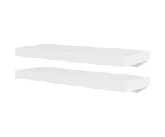 Sieninės lentynos, 4vnt., baltos, 60 cm
