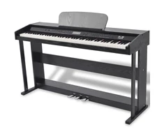 Skaitmeninis pianinas, 88 klavišai, juoda melamino plokštė