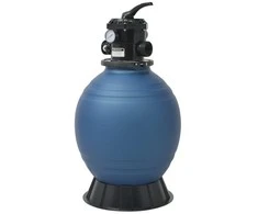Smėlio filtras baseinui su 6 pozicijų vožtuvu, mėlynas, 460mm