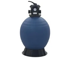 Smėlio filtras baseinui su 6 pozicijų vožtuvu, mėlynas, 560mm