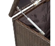 Sodo daiktadėžė, ruda, 120x50x60cm, poliratanas