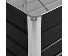 Sodo lovelis, antracito, 320x80x77cm, plienas, aukštas