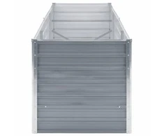 Lovelis, pilkas, galvanizuotas plienas, 240x80x77cm