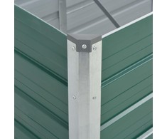Lovelis, žalias, galvanizuotas plienas, 240x80x45cm