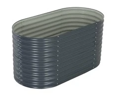 Lovelis, pilkas, 160x80x81cm, galvanizuotas plienas, aukštas
