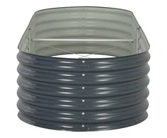 Lovelis, pilkas, 240x80x44cm, galvanizuotas plienas, aukštas