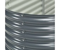 Lovelis, pilkas, 240x80x81cm, galvanizuotas plienas, aukštas