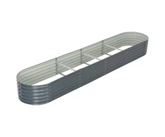 Lovelis, pilkas, 400x80x44cm, galvanizuotas plienas, aukštas