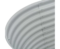 Lovelis, sidabrinis, 160x80x81cm, galvanizuotas plienas, aukštas