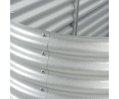 Lovelis, sidabrinis, 400x80x81cm, galvanizuotas plienas, aukštas