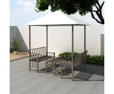 Sodo paviljonas su staliuku ir suoliukais, 2,5x1,5x2,4m