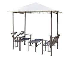 Sodo paviljonas su staliuku ir suoliukais, 2,5x1,5x2,4m