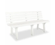 Sodo suoliukas, 145,5cm, plastikas, baltas