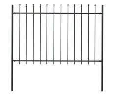 Sodo tvora su iečių viršugal., juoda, 1,7x1,2m, plienas