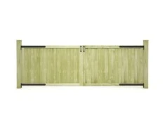 Sodo vartai, 2vnt., 300x100cm, impregnuota pušies mediena