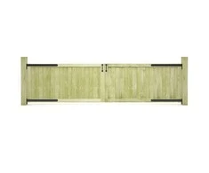 Sodo vartai, 2vnt., 300x75cm, impregnuota pušies mediena
