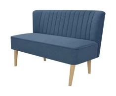 Sofa, audinys, 117 x 55,5 x 77 cm, mėlyna