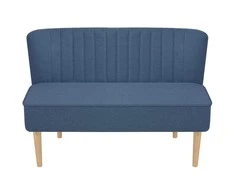 Sofa, audinys, 117 x 55,5 x 77 cm, mėlyna