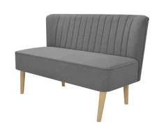 Sofa, audinys, 117x55,5x77cm, šviesiai pilka