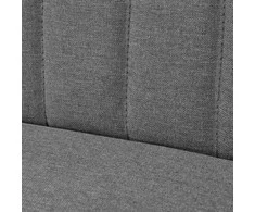 Sofa, audinys, 117x55,5x77cm, šviesiai pilka