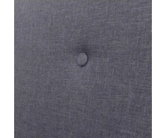 Sofa Sofos komplektas, 2d., audinys, tamsiai pilkas