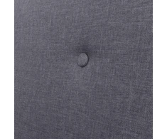 Sofa Sofos komplektas, 2d., audinys, tamsiai pilkas