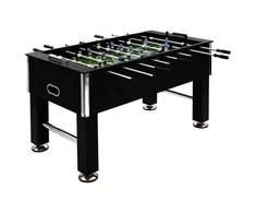 Stalo futbolo stalas, juodas, plienas, 60kg, 140x74,5x87,5cm