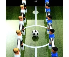 Stalo futbolo stalas, juodas, plienas, 60kg, 140x74,5x87,5cm
