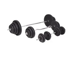 Štangos ir hantelių rinkinys, 120 kg