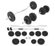 Štangos ir hantelių rinkinys, 30 kg