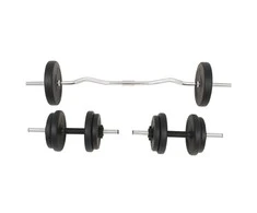 Štangos ir hantelių rinkinys, 30 kg