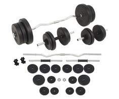 Štangos ir hantelių rinkinys, 60 kg