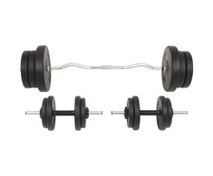 Štangos ir hantelių rinkinys, 60 kg