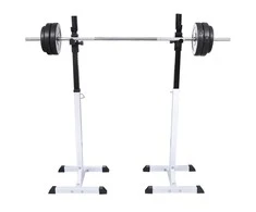 Štangos-pritūpimų stovas su štanga ir hantelių rinkiniu, 60,5kg