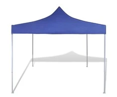 Sulankstomas paviljonas, mėlynas, 3 x 3 m