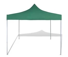Sulankstomas paviljonas, žalias, 3 x 3 m