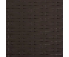 Sulankstomos sodo kėdės, 4 vnt., rudos, HDPE ir plienas