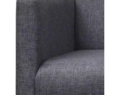 Sofa Suol. su pagalv., audinys, brazil. kaučiukmedis, tams. pilk.