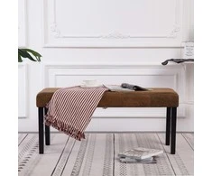 Suoliukas, rudas, 106cm, dirbtinė versta oda