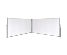 Suskleidžiama Šoninė Pertvara, 160 x 600 cm, Kreminės Spalvos