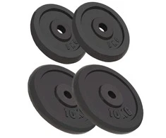 Svoriai, 4vnt., 2x10kg+2x5kg, ketus